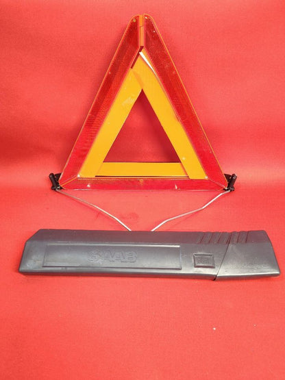 1998-2003 Saab 9-3 9-5 Emergency Roadside Folding Reflector Triangle w/ Case