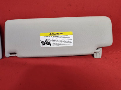 2009-2017 VW Volkswagen Tiguan Sun Visor Shade SET Grey Cloth Illuminated