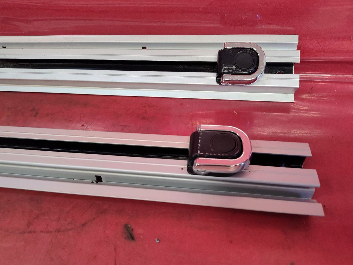 2004-2010 BMW X3 Rear Trunk Cargo Tie Down Lashing Rails w/ D Rings Full Set