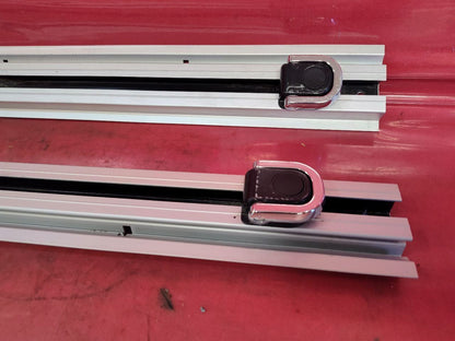 2004-2010 BMW X3 Rear Trunk Cargo Tie Down Lashing Rails w/ D Rings Full Set