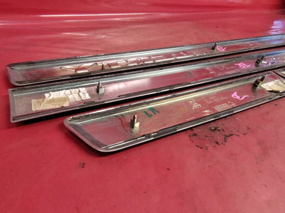 2008-2012 Jeep Liberty Exterior Door Panel Silver Chrome Trim Molding Strip Set