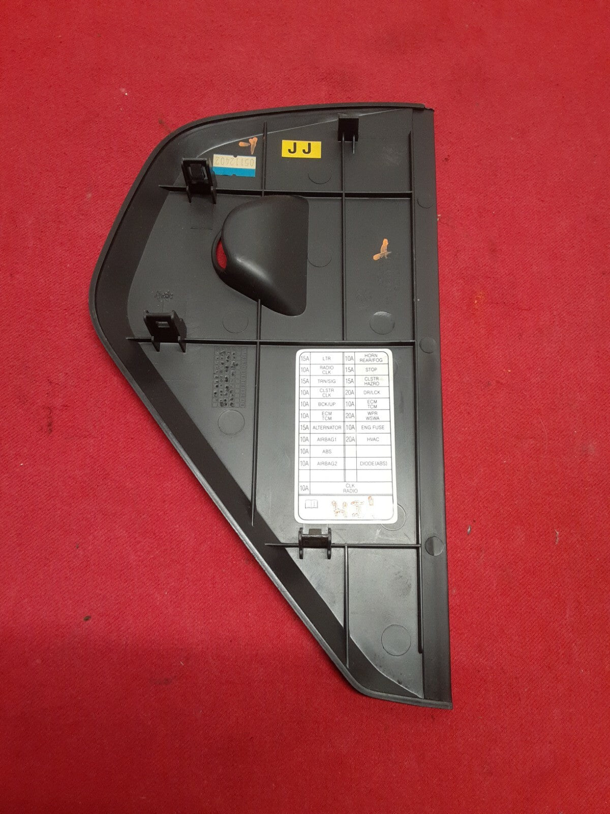 2006 Chevrolet Chevy Aveo Black Instrument Panel Fuse Cover 96537650