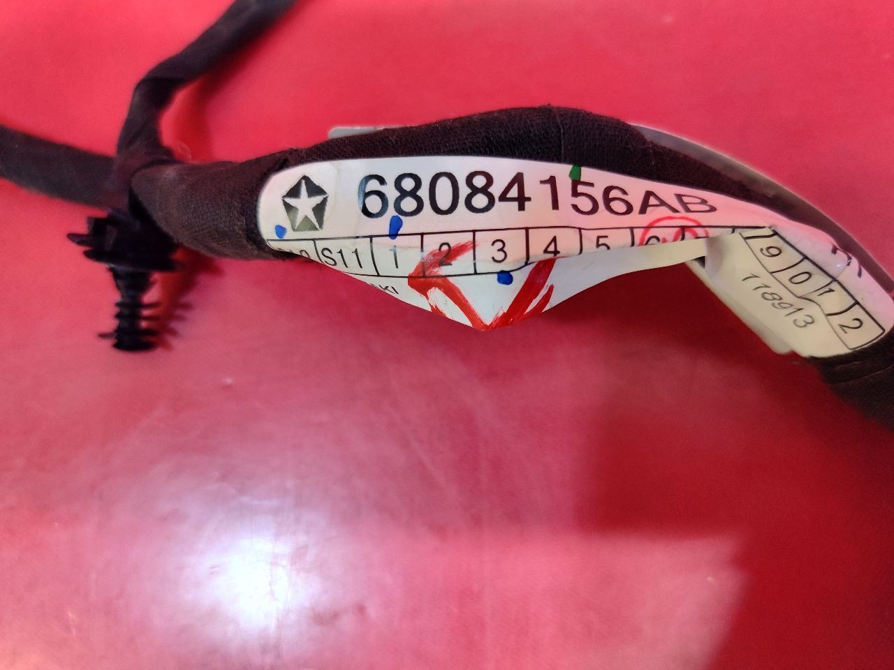 2011 2012 Chrysler 300 REAR LEFT DRIVER Door Wiring Harness Complete