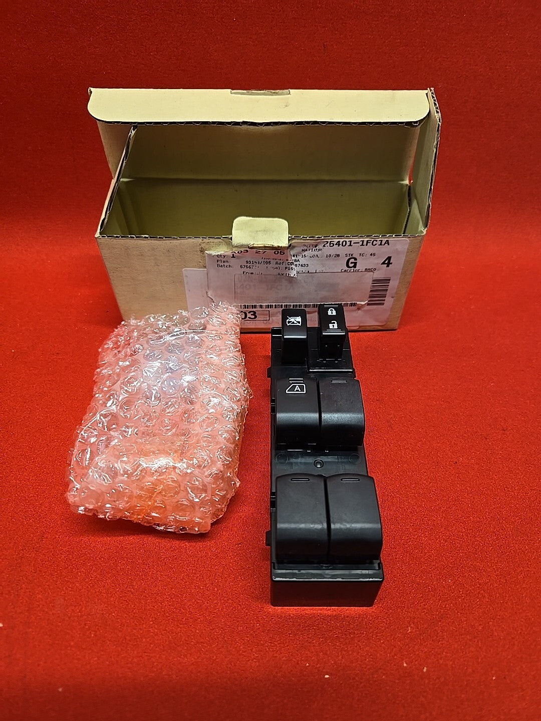 2009 - 2014 OEM Nissan Cube Left Driver Door Master Window Lock Switch w/ Auto
