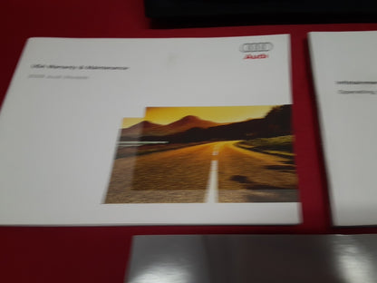 2009 Audi A4 Quattro Owner's Manual Case & Warranty Roadside MMI Booklets
