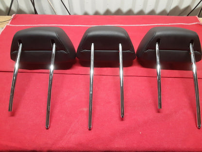 2008 - 2014 Mercedes C300 C-Class REAR Head Rest Black Leather FULL SET