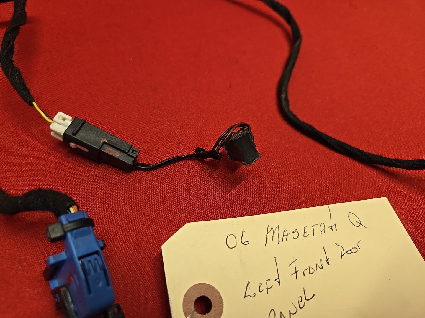 2003 - 2012 Maserati Quattroporte FRONT LEFT DRIVER Door Panel WIRING HARNESS