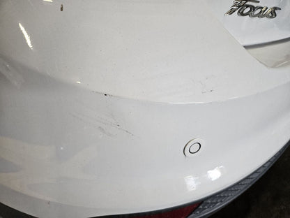 2012-2014 Ford Focus + EV Rear Bumper Cover w/ Park Assist PNYW30 Oxford White