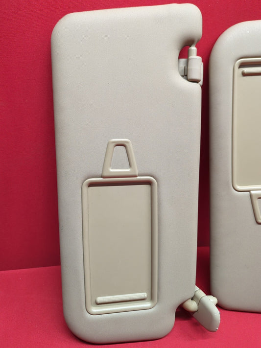 2011 - 2013 Kia Sorento LEFT & RIGHT Sun Visor Shade SET Beige w/ Sunroof Option