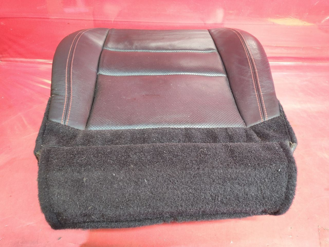2016-2026 Durango 16-22 G. Cherokee FR PASSENGER Lower Seat Cushion RED Stitch