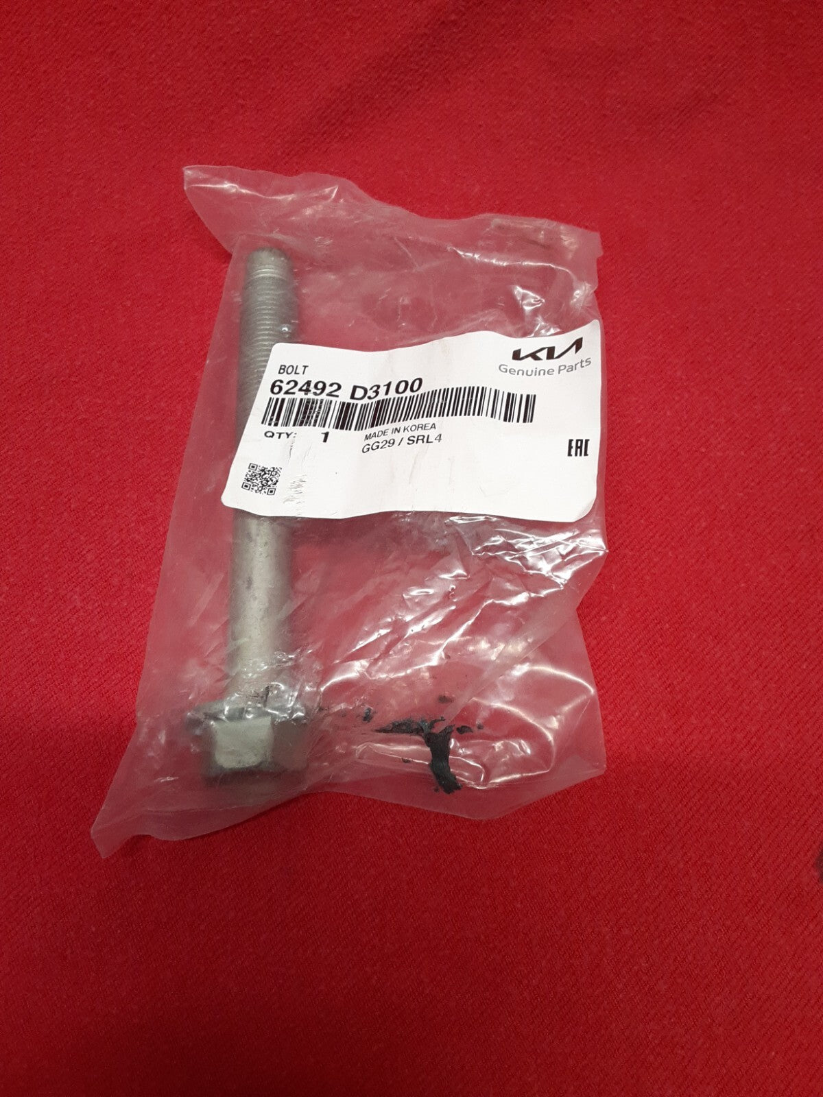 2016 2017 2018 2019 2020 Kia Sportage Suspension Crossmember Bolt 62492D3100