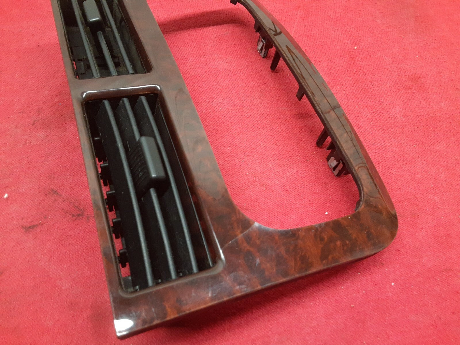 2002 2003 2004 Jeep Grand Cherokee OVERLAND Redwood Wood Burl Radio Vent Bezel