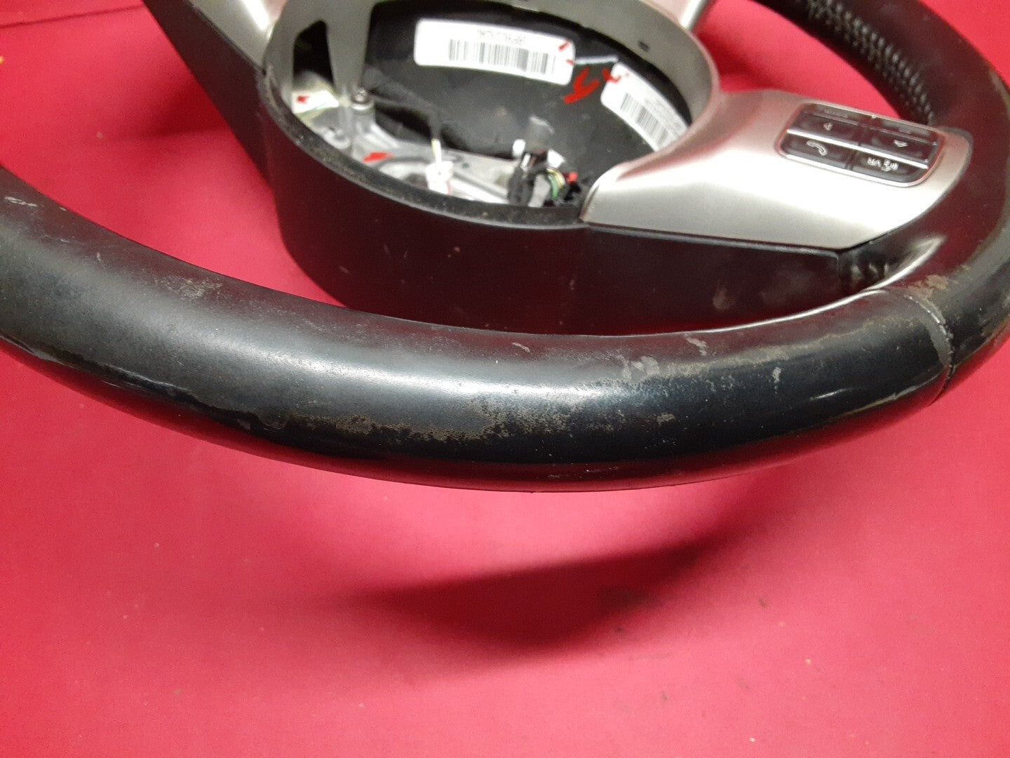 2011 - 2013 Jeep Grand Cherokee Black Leather Steering Wheel w/ Cruise