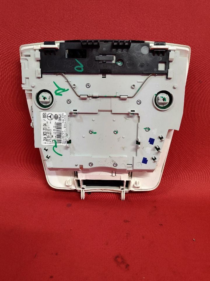 2008-2014 Mercedes C-Class Dome Map Light Console w/ NORMAL Sunroof Black