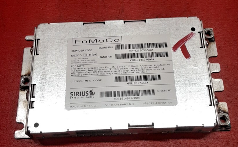 2010-2012 Range Rover Sport Satellite Sirus Radio Receiver Module 9H4218C963AA