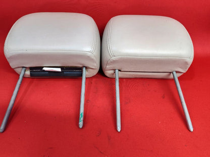 2003-2007 Chevrolet Chevy Cadillac GMC FRONT Headrest Set Leather Beige