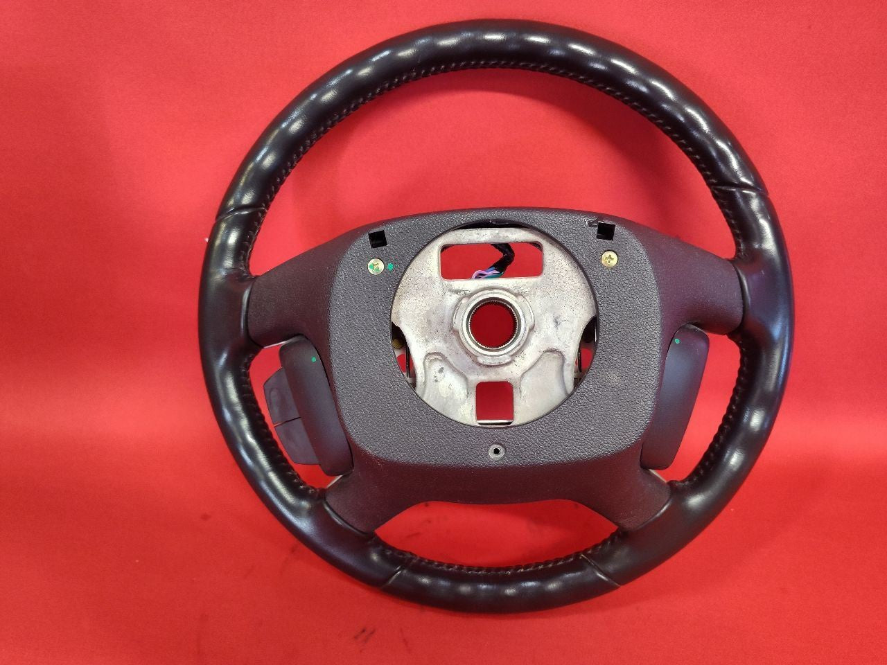2013-2017 Chevy Chevrolet Traverse Steering Wheel w/ Switches Black Leather