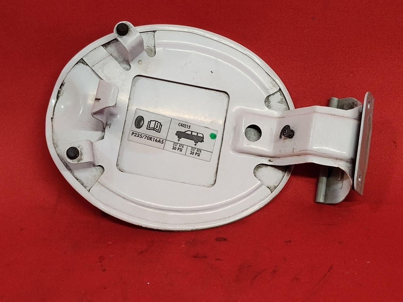 2001-2007 Ford Escape Fuel Filler Door Lid Oxford White PNYW30 Grade A