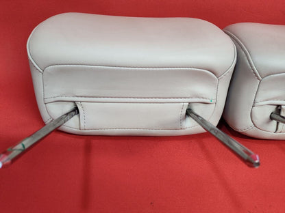 2009-2016 Chevrolet Impala FRONT Seat Headrest Set Light Titanium Grey Leather