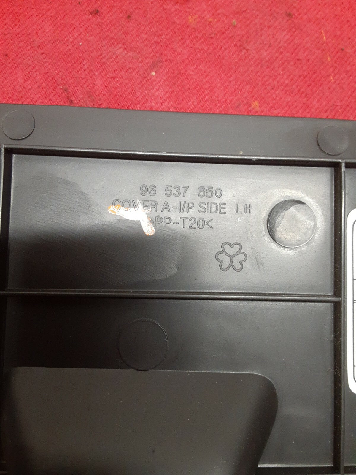 2006 Chevrolet Chevy Aveo Black Instrument Panel Fuse Cover 96537650