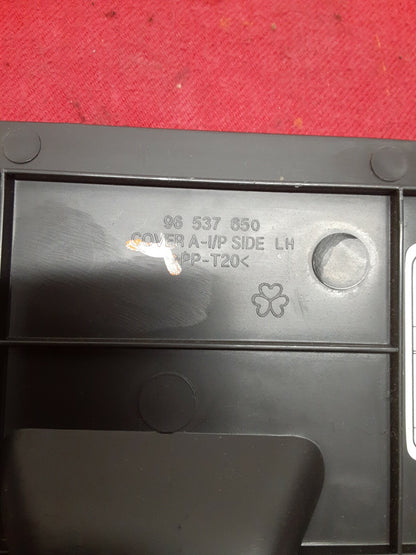 2006 Chevrolet Chevy Aveo Black Instrument Panel Fuse Cover 96537650