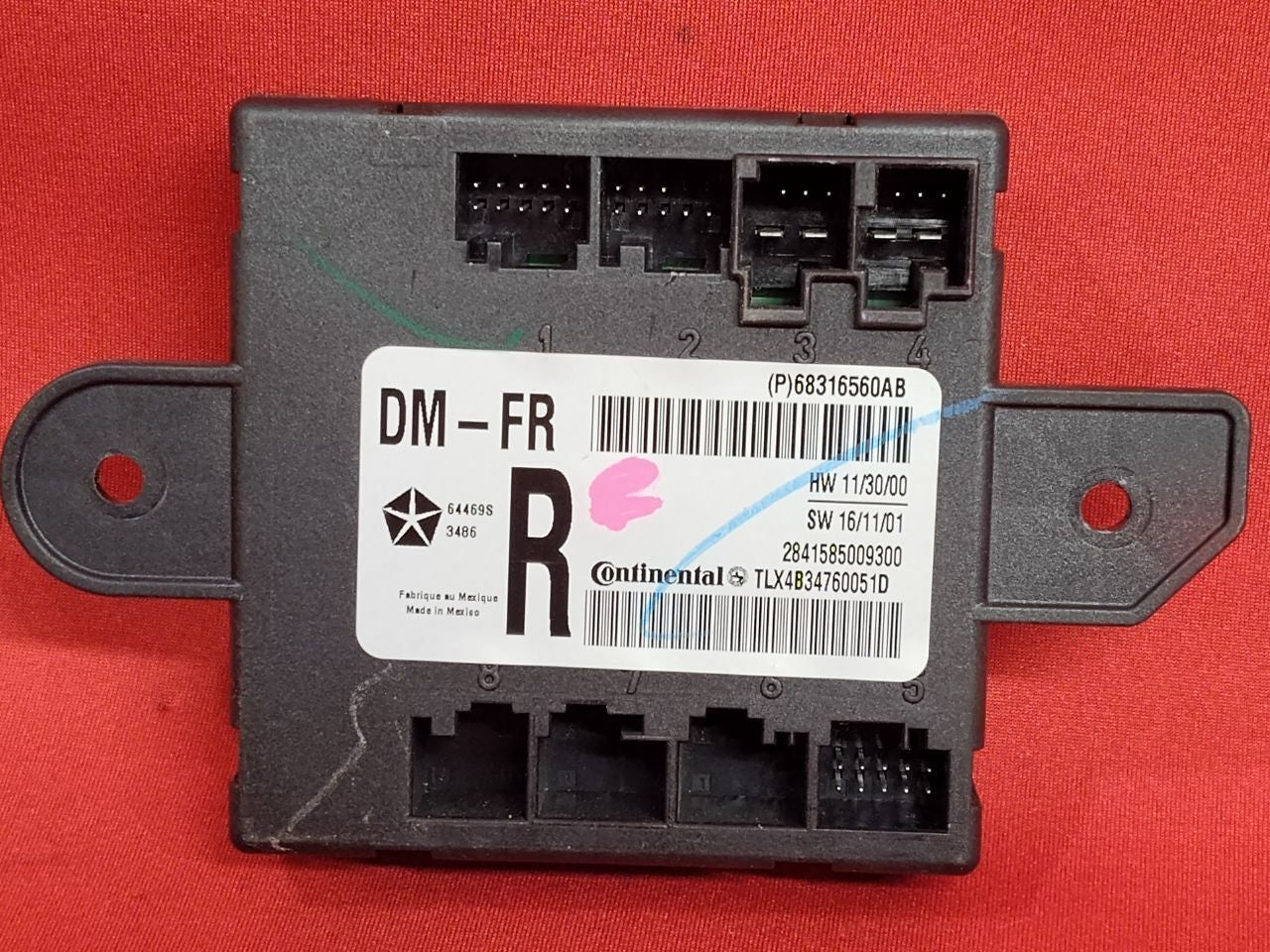 2015-2018 Dodge Chrysler Jeep FRONT RIGHT PASSENGER Door Control Module 