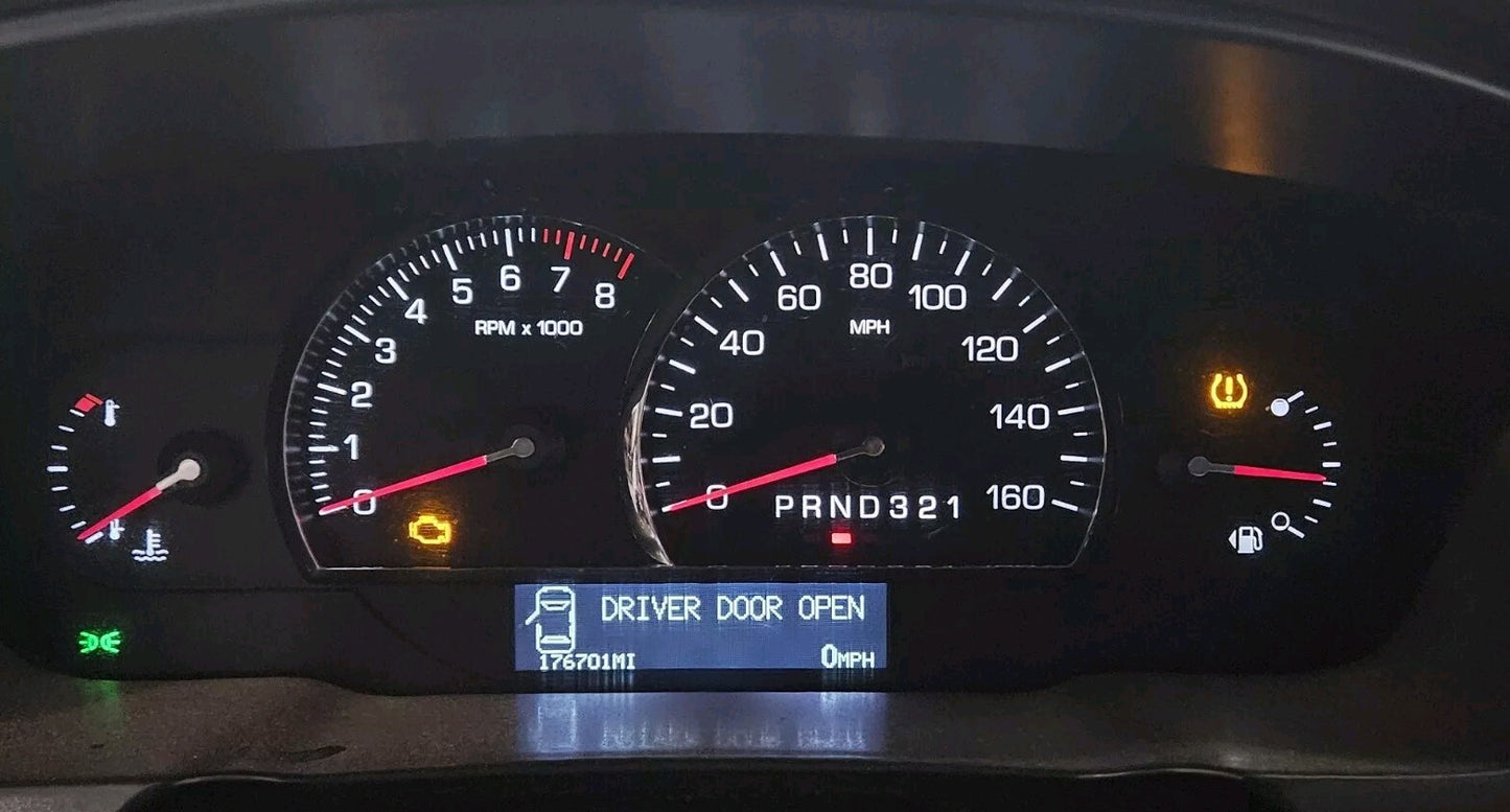 2008 Cadillac DTS Speedometer Instrument Cluster MPH 15930304 / 25964071