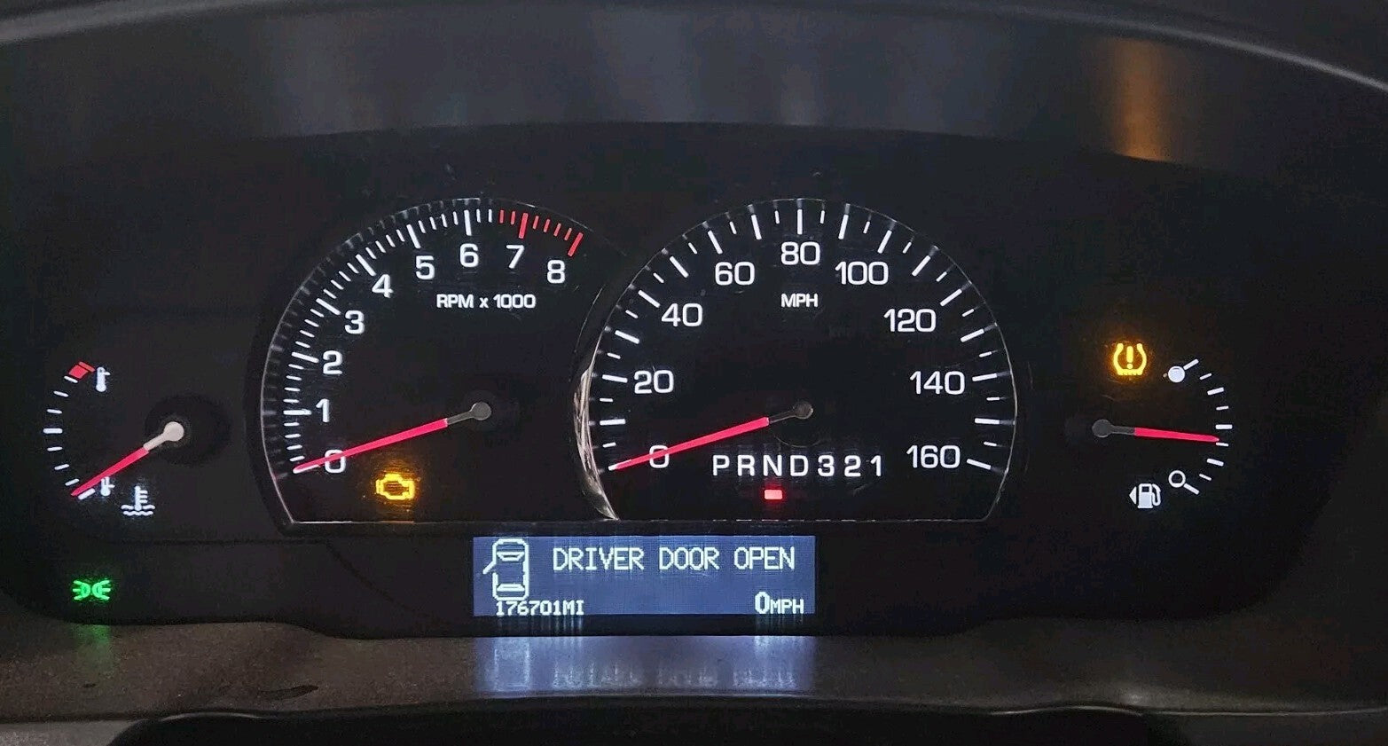 2008 Cadillac DTS Speedometer Instrument Cluster MPH 15930304 / 25964071