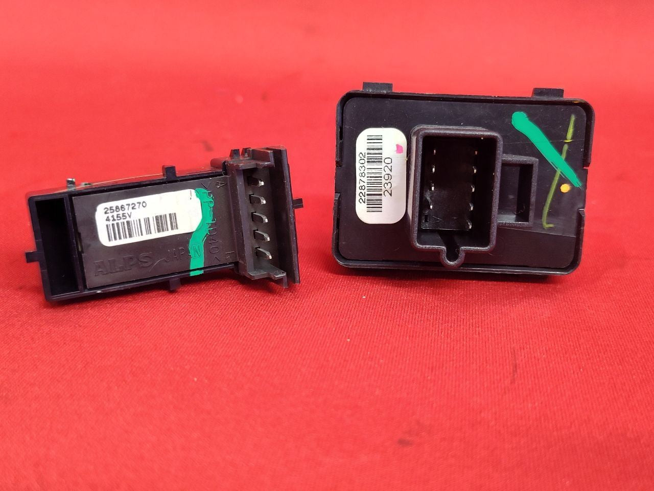 2009-2017 Chevy Traverse Master Window Mirror Door Lock Switch SET Blue Lagoon