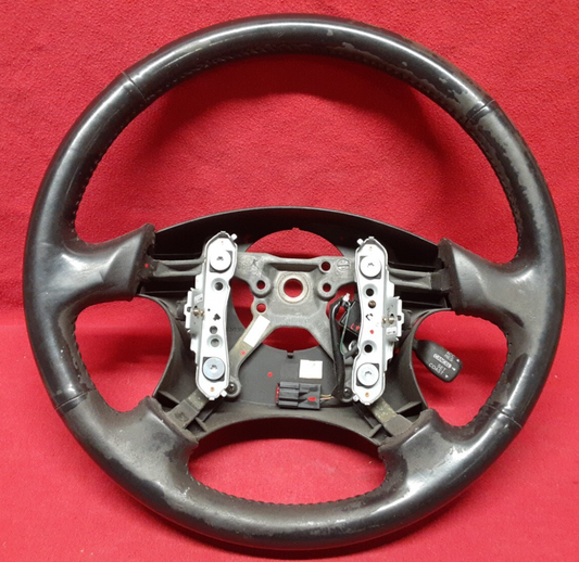 2000 2001 2002 2003 2004 2005 Subaru Steering Wheel Black Leather w/ Cruise