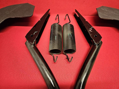 2008-2014 Mercedes C-Class SEDAN Trunk Deck Lid Hinge Spring Cover Set 040 Black