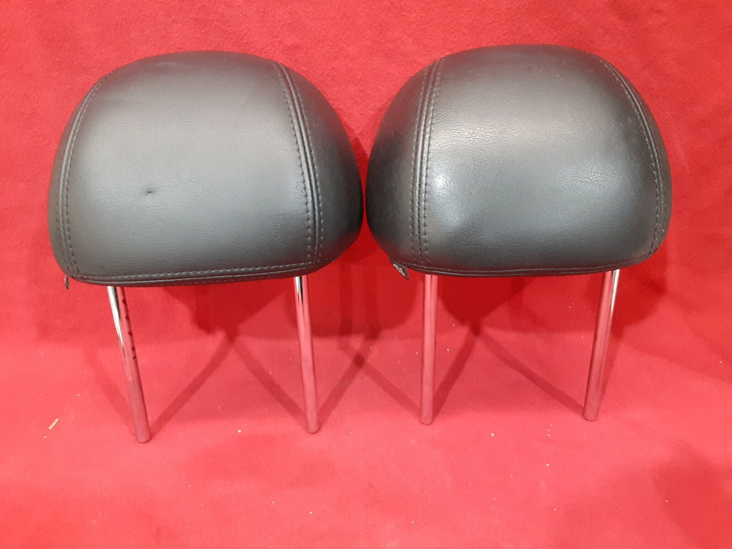 2004 - 2008 Nissan Maxima Leather Front Left Right Headrest Set Black