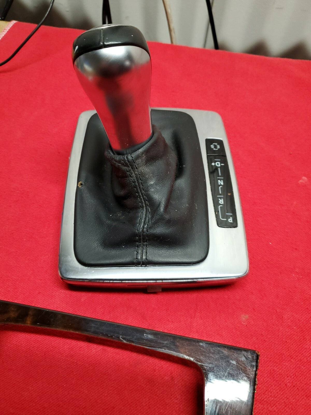 2012 2013 2014 Mercedes Leather Boot Shift Knob & Trim Bezel Wood Grain