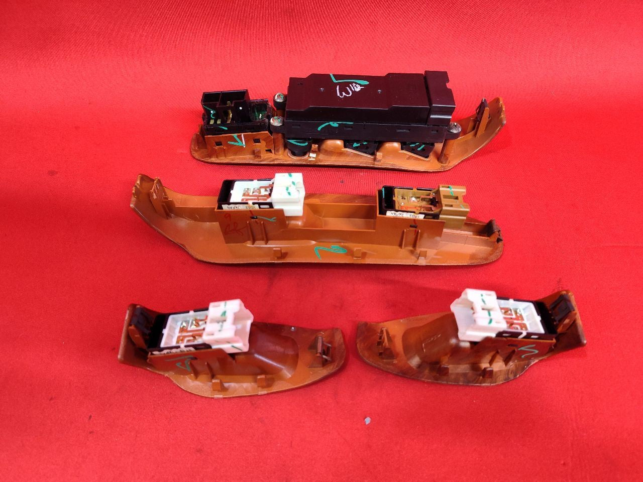 2004 Subaru Outback Legacy Baja Wagon Interior Woodgrain Switch Trim Bezel SET