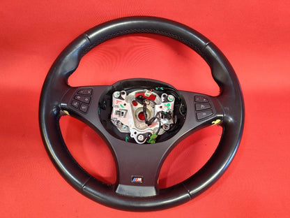 2004-2006 BMW X3 M-Sport Black Leather Steering Wheel w/ Cruise Radio Buttons