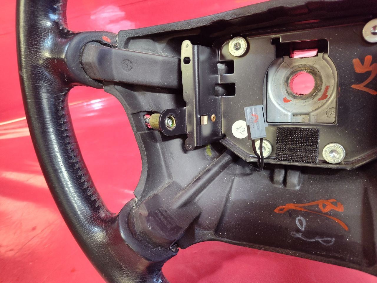 1999 2000 2001 2002 2003 Saab 9-5 Black Leather Steering Wheel 4532255 