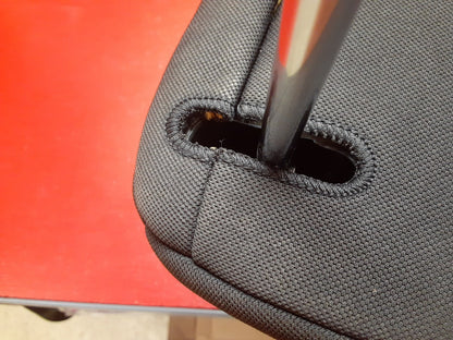 2010 2011 Kia Soul FRONT Headrest Head Rest Pair Black Cloth