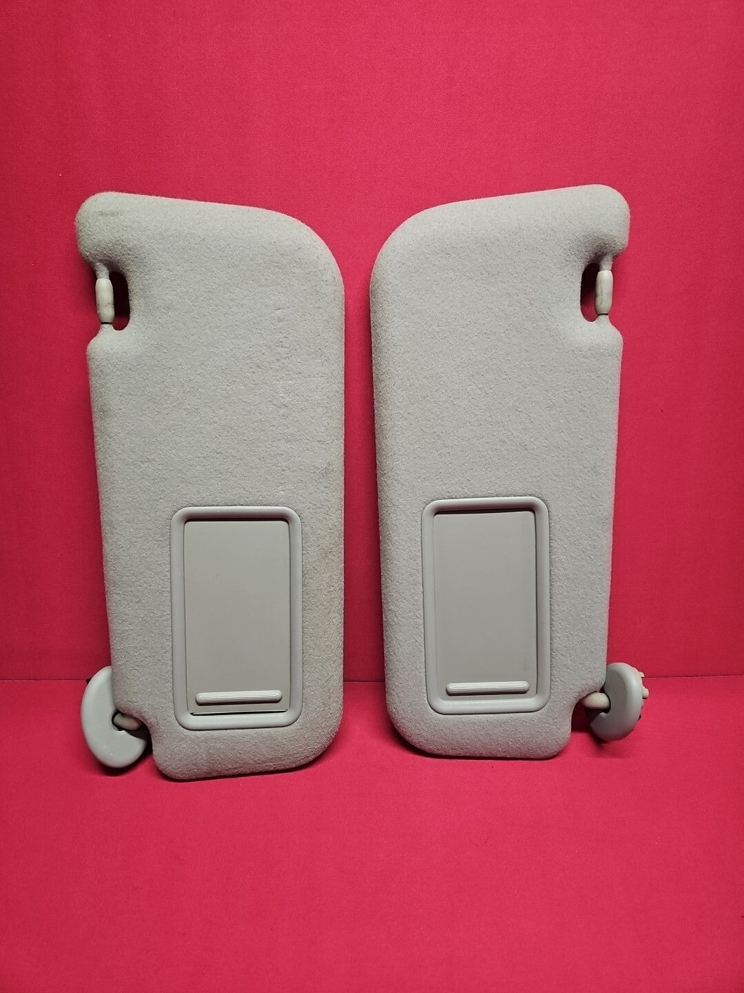2009 2010 Pontiac Vibe Left Right Grey Cloth Sun Visors Sunshade SET