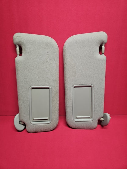 2009 2010 Pontiac Vibe Left Right Grey Cloth Sun Visors Sunshade SET