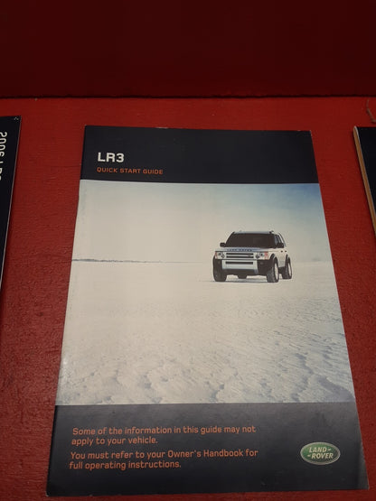 2006 Land Rover LR3 8 Piece Owner's Operator Manual OEM Set W/ Case
