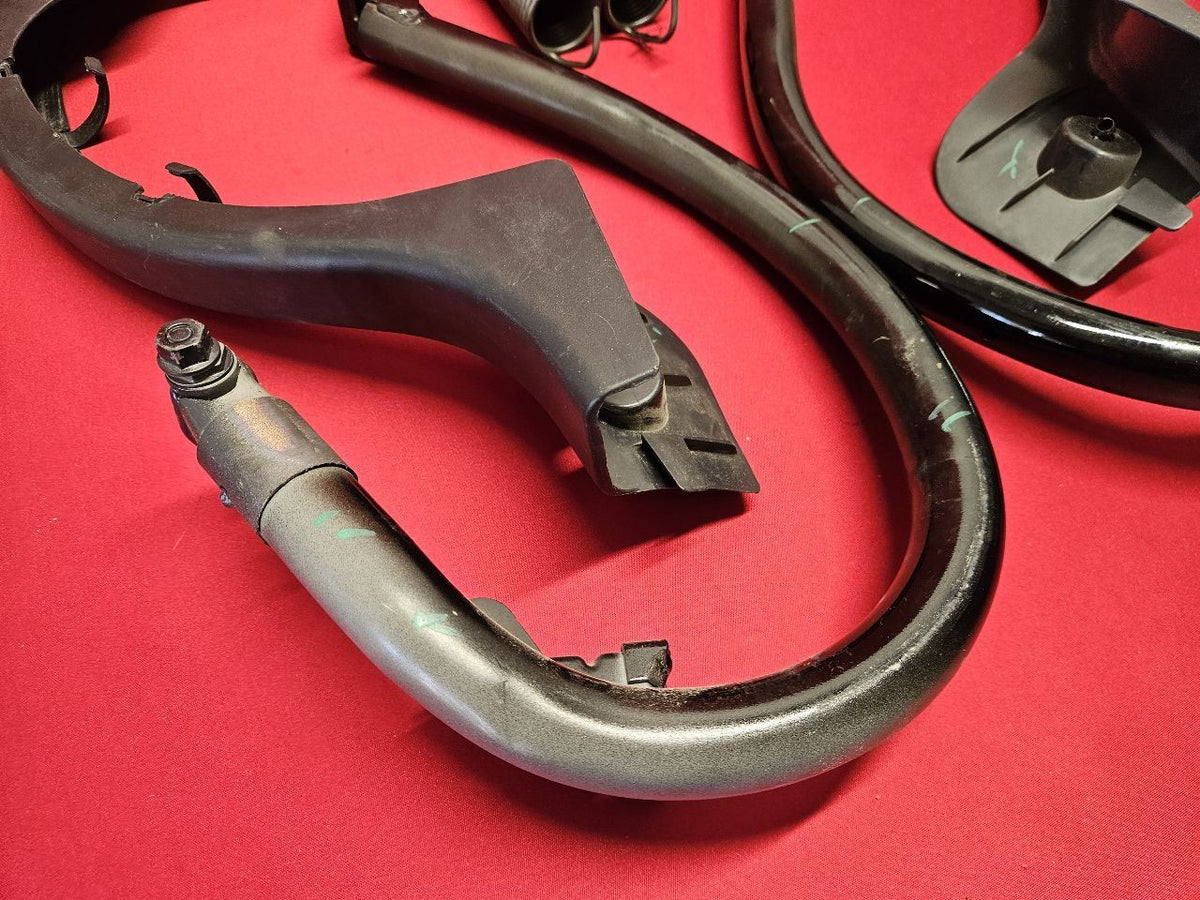 2008-2014 Mercedes C-Class SEDAN Trunk Deck Lid Hinge Spring Cover Set 040 Black