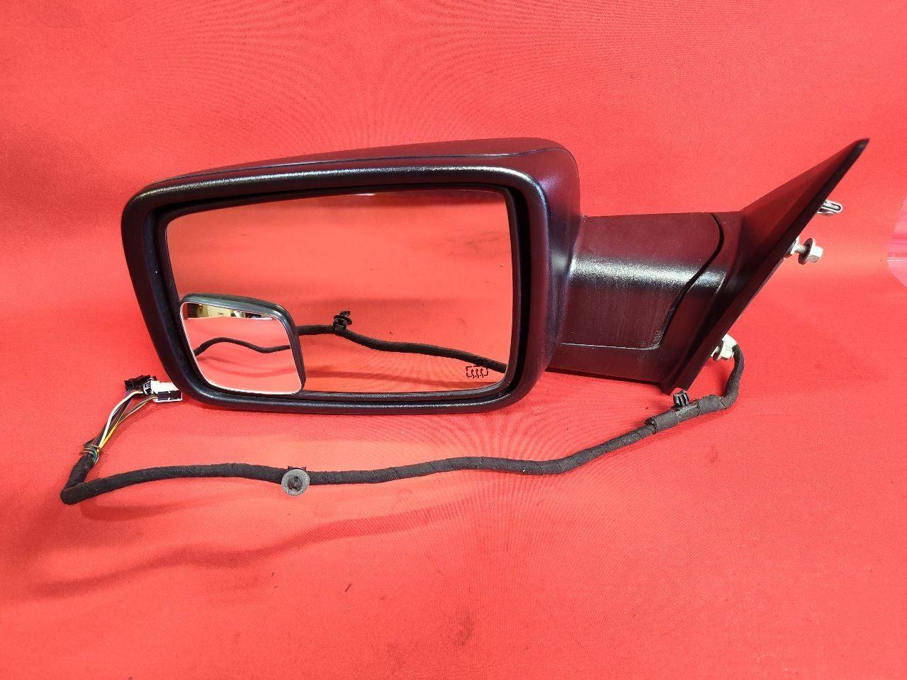 2014-2017 Dodge Ram LEFT DRIVER Door Wing Side Mirror Textured Black Heat + Fold