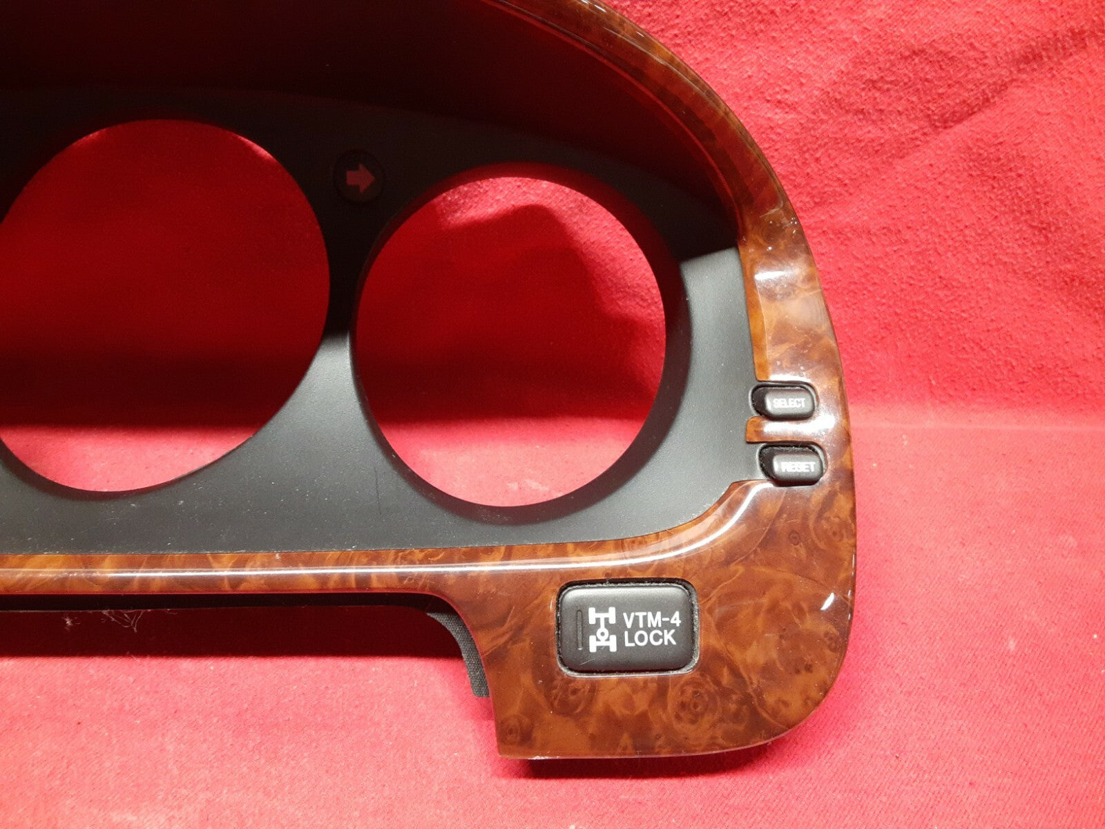 2004 2005 2006 Acura MDX Touring Speedometer Cluster WOOD GRAIN Bezel VTM-4 Diff