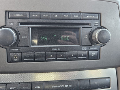 2006-2009 Jeep Dodge AM/FM Radio w/ Single CD + AUX Auxiliary Port
