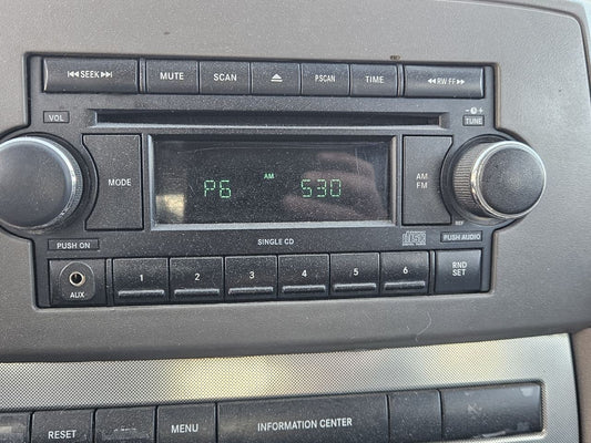 2006-2009 Jeep Dodge AM/FM Radio w/ Single CD + AUX Auxiliary Port