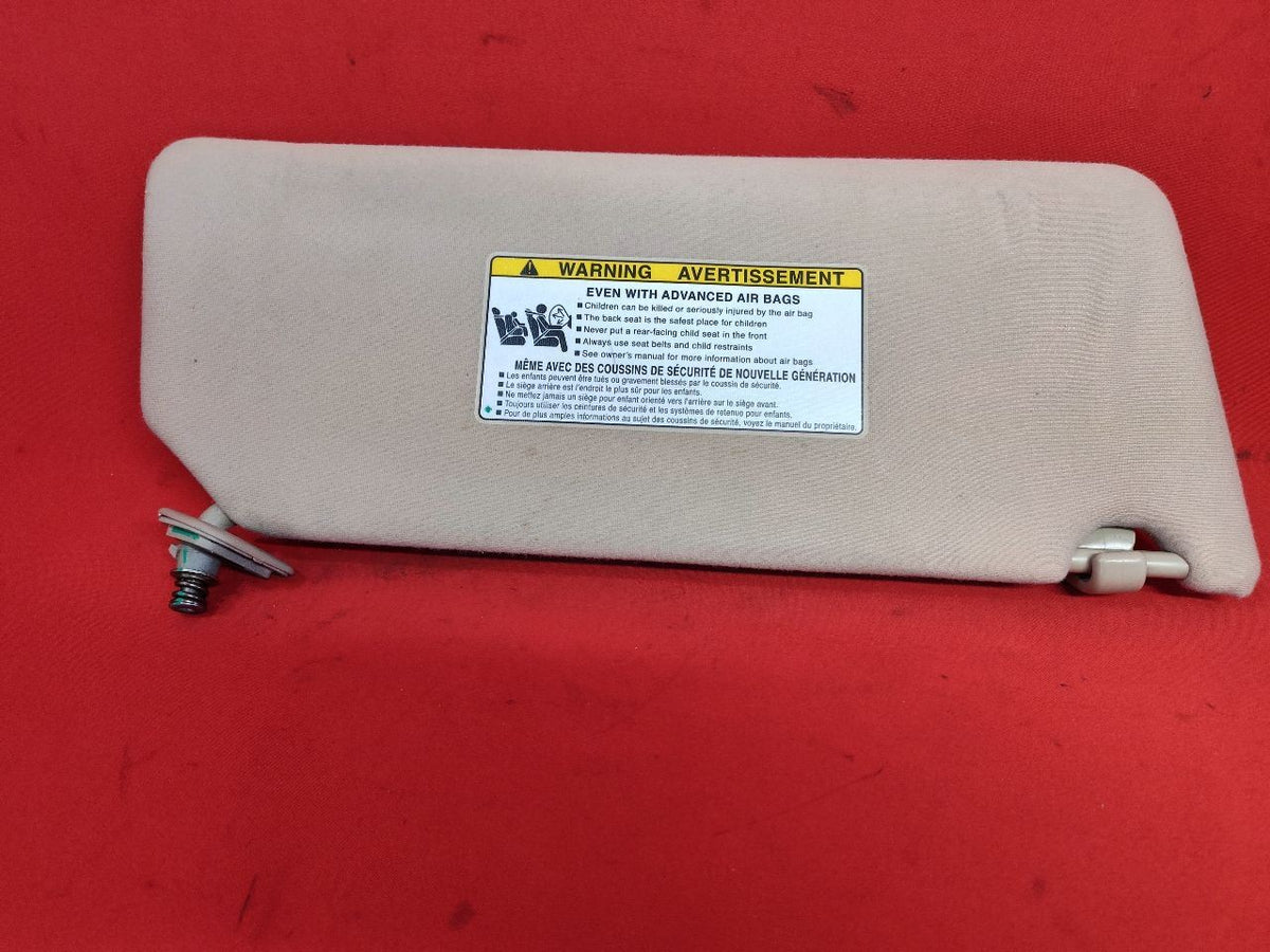2002-2006 Toyota Camry Basic Mirror Sun Visor Shade Set Beige Taupe Cloth