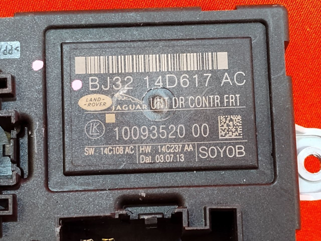 2010-2016 Land Rover 2013-2015 Jaguar FRONT RIGHT PASSENGER Door Control Module