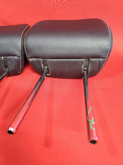 2012-2016 Subaru Crosstrek / Impreza FRONT Seat Headrest Black Leather SET