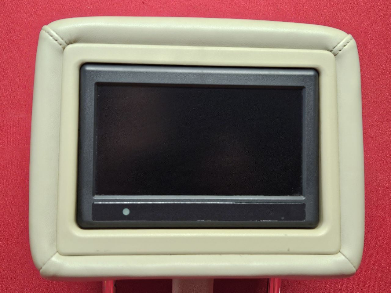 2011 2012 Infiniti QX56 Front L/R Headrest DVD Screen Display Leather Wheat