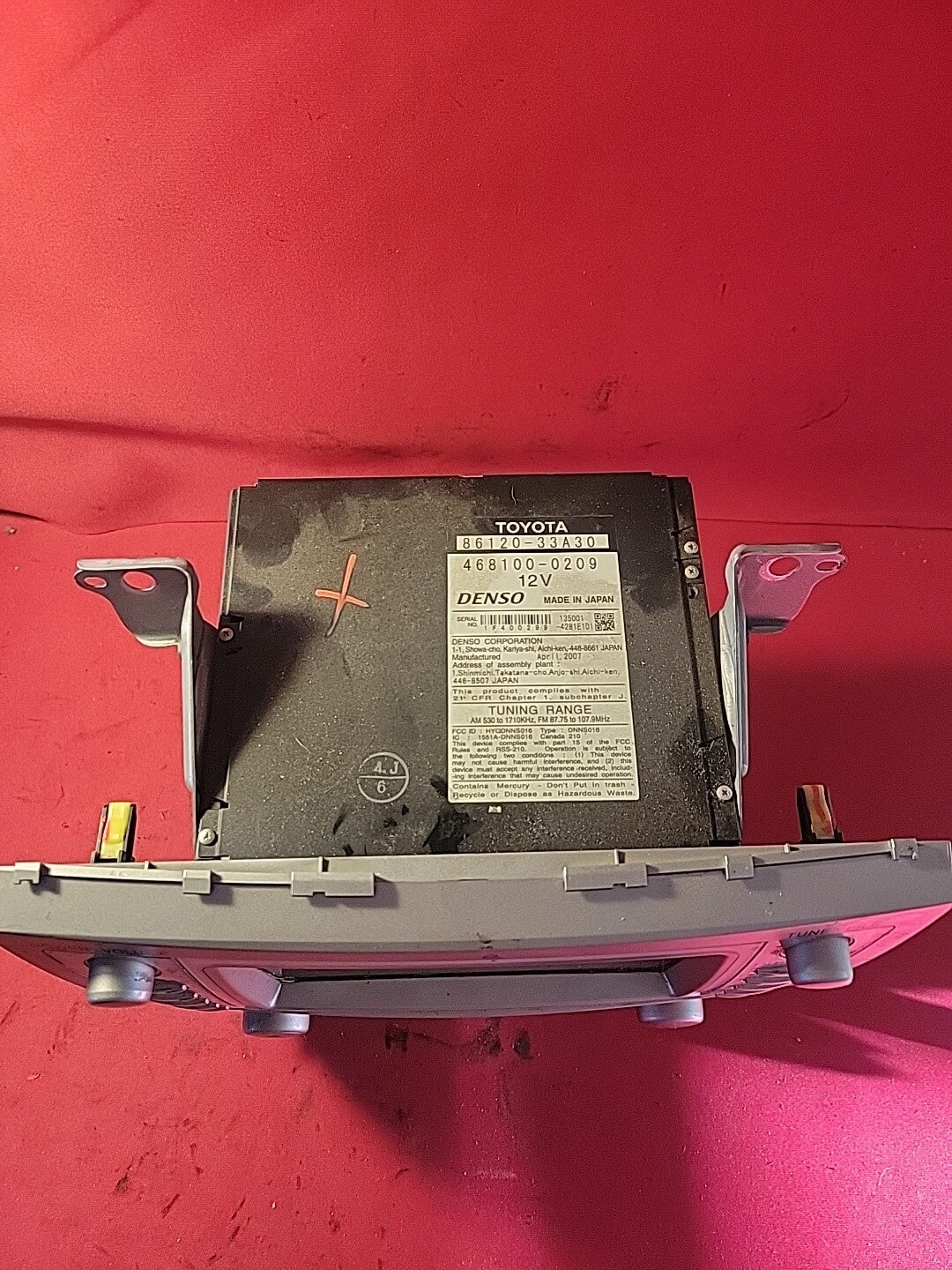 2007 2008 2009 Toyota Camry Navigation Display Climate Assembly 86120-06460